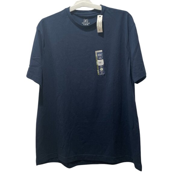 Men's Short Sleeve Crew Neck Tee, Geroge, XL (46-48), Blue, NWT - Picture 2 of 5